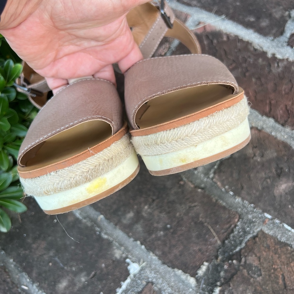 Lucky Brand brown platform Sandals  size 8.5 - Picture 3 of 6